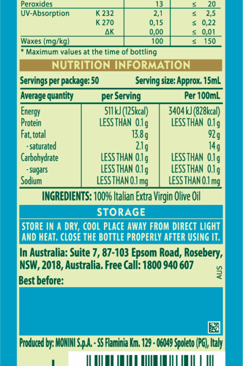 Delicato Extra Virgin Olive Oil