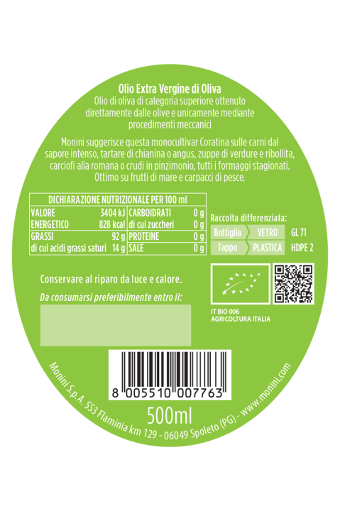 Monocultivar Coratina