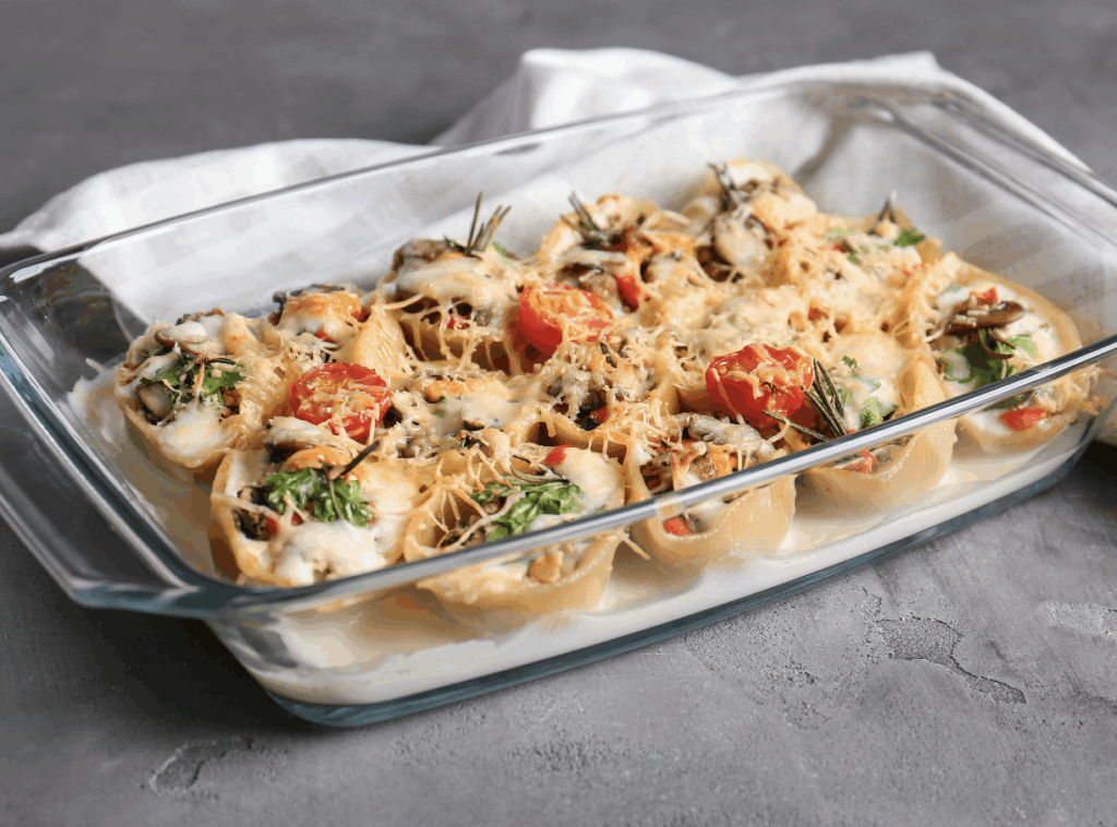 Pâtes conchiglioni farcies aux champignons