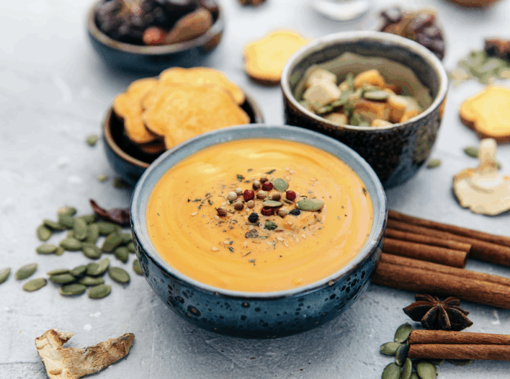Crème de potiron aux épices