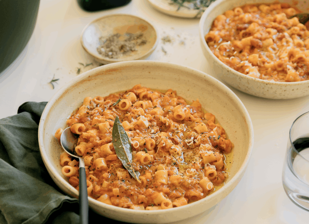 Lush & Creamy Pasta e Fagioli with Fennel