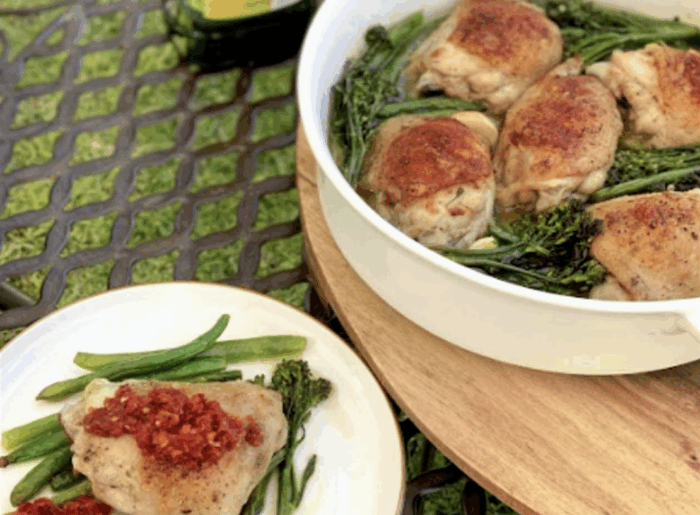 Stuffed Roasted Chicken Thighs