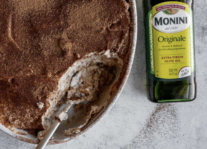 Olive Oil Tiramisu (vegan + gluten free)