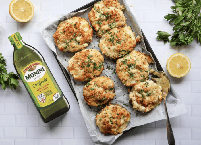 Prawn and Potato Stuffed Mushrooms