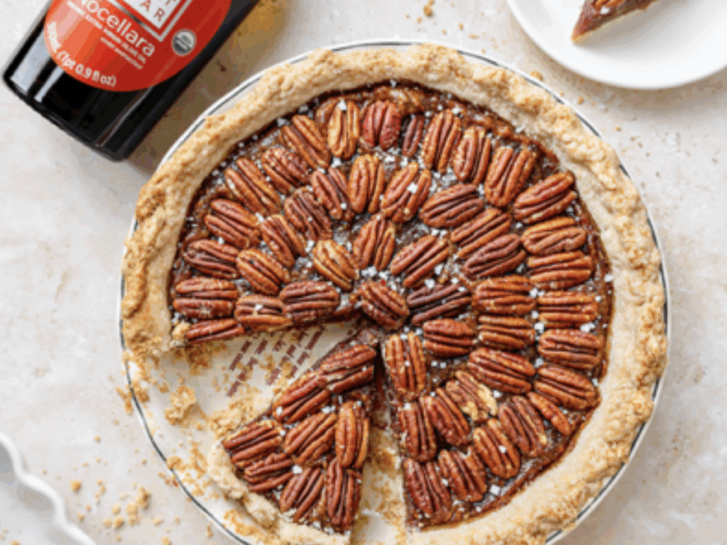 Thanksgiving Olive Oil Pecan Pie