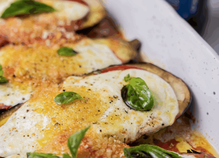 Grilled Eggplant Parmesan