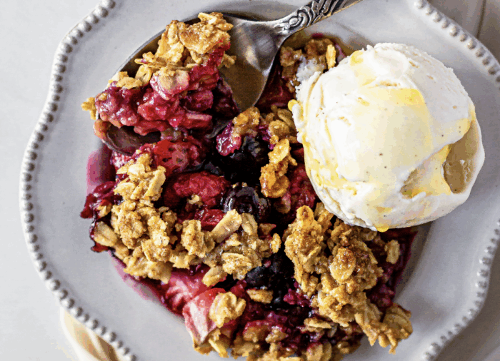 Red Fruit Olive Oil Breakfast Crisp