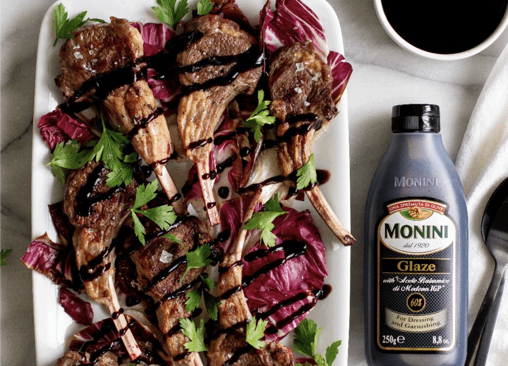 Grilled Lamb Loin Chops with Balsamic Glaze