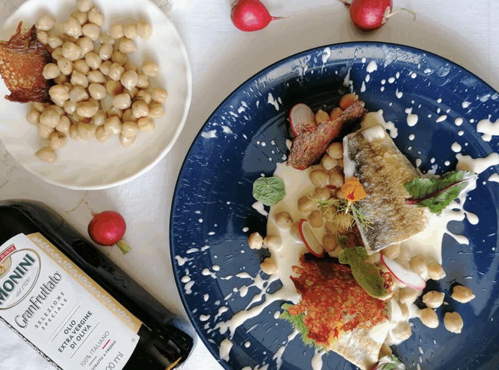 Dorsz pil pil z ciecierzycą