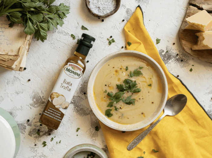 Krem z białych warzyw