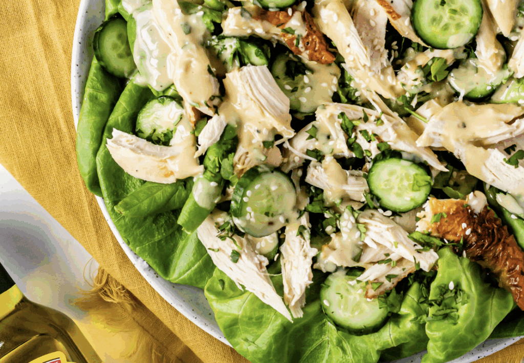 Tahini Lemon Chicken Salad