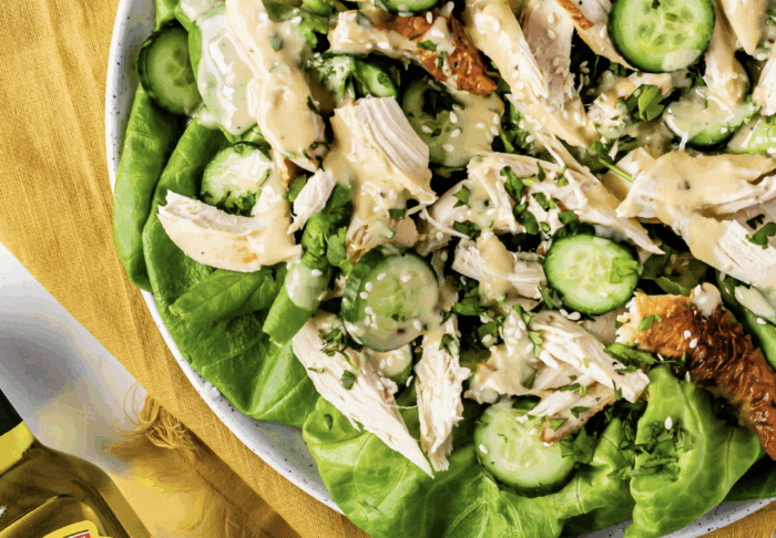 Tahini Lemon Chicken Salad