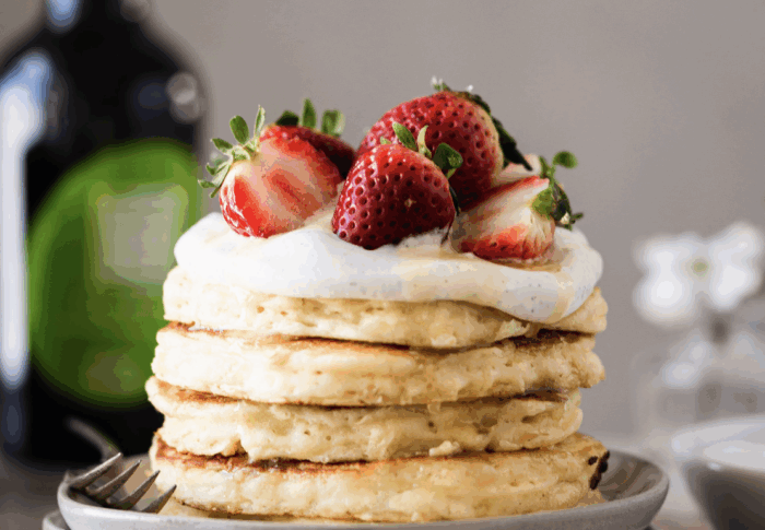 Fluffy EVOO Pancakes