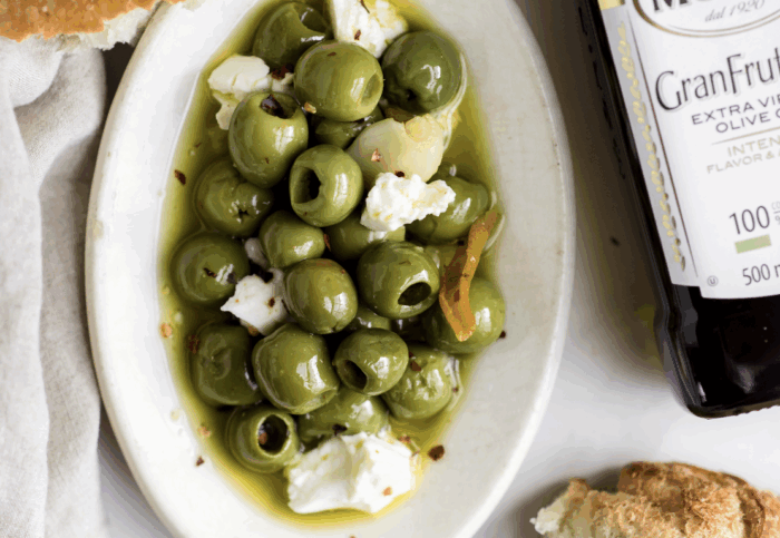 Marinated Olives and Feta