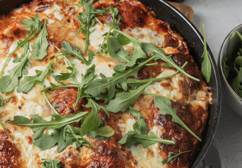 Crispy Cheese Pan Pizza