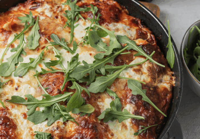 Crispy Cheese Pan Pizza