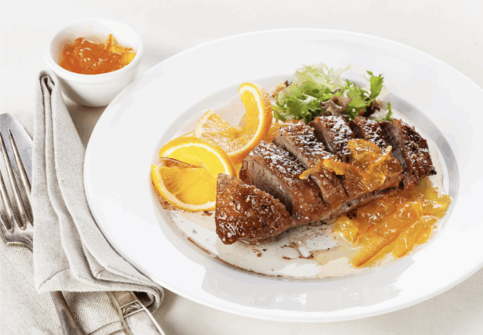 Smoked Duck Breast with Orange