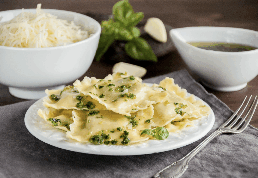 Ravioli With Asparagus And Ricotta