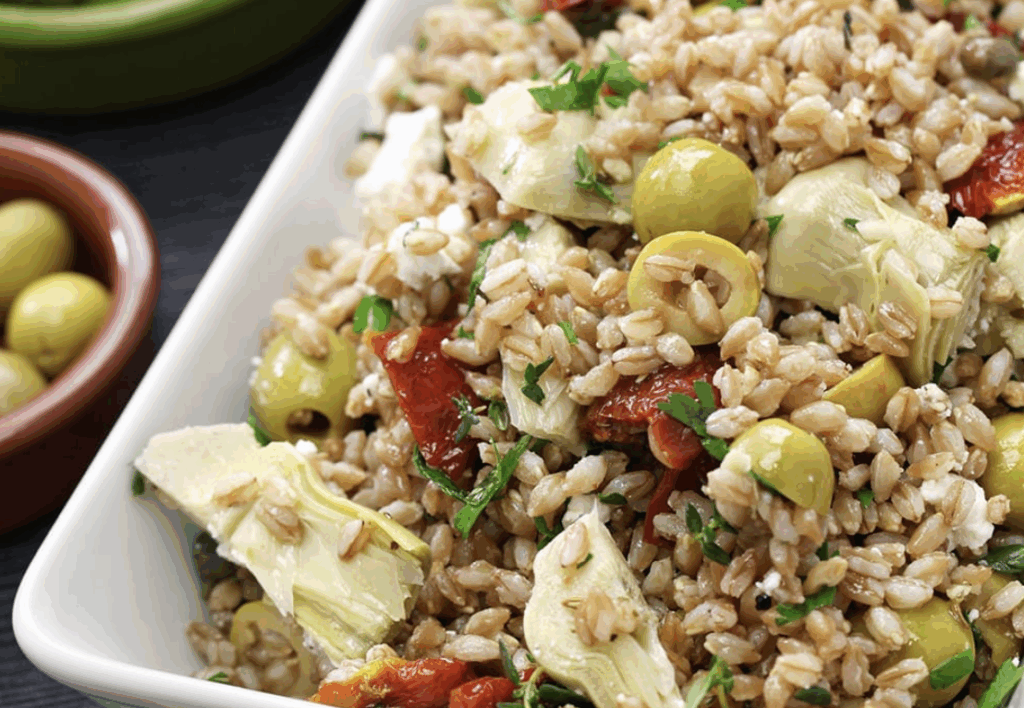 Cold Spelt And Artichoke Salad