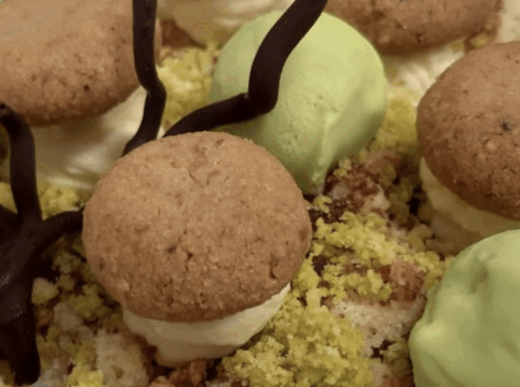 Cheesecake con gelato all’olio