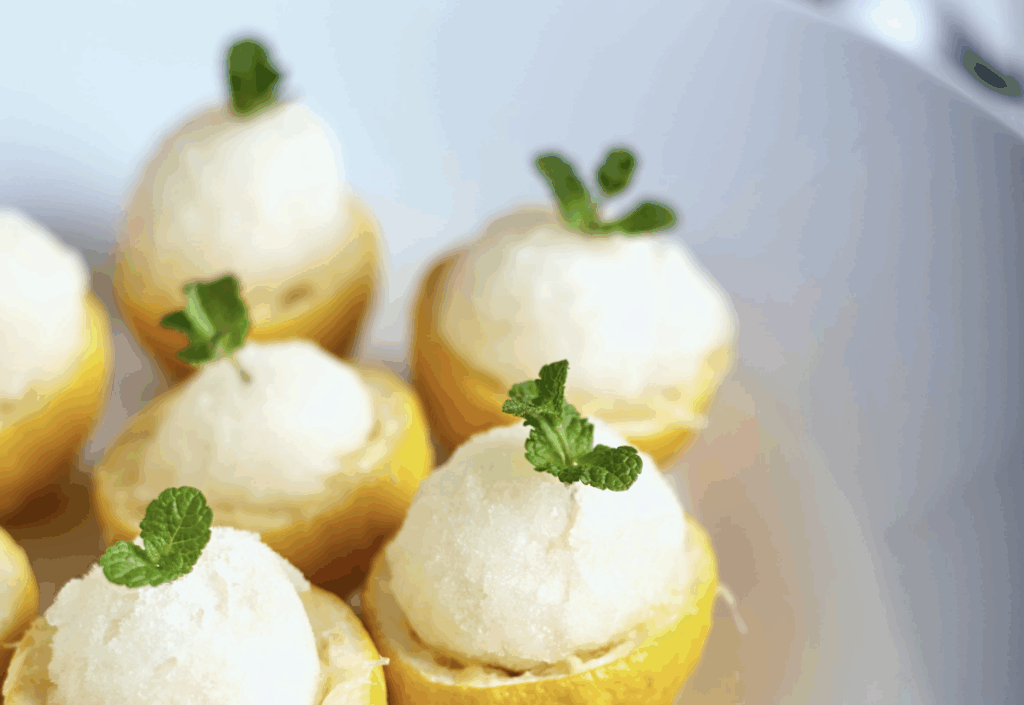 Sorbet au citron et salé