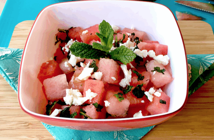 Insalata di anguria e feta