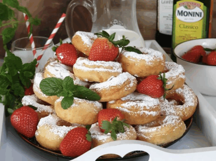 Puszyste oponki dzieciństwa smażone na oliwie z oliwek