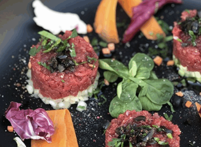 Tatar wołowy z Monini Monocultivar Frantoio