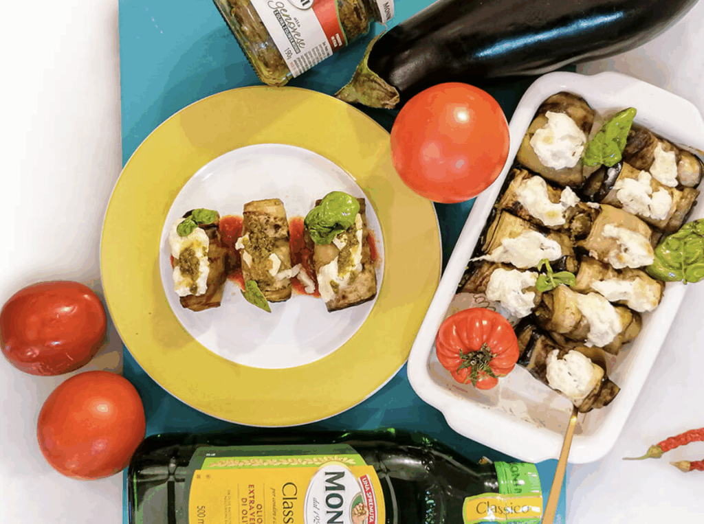 Roladki z bakłażana