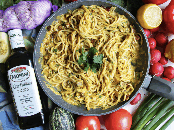 Dyniowa vege carbonara