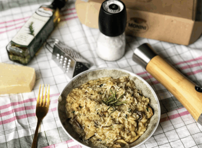 Risotto z grzybami leśnymi
