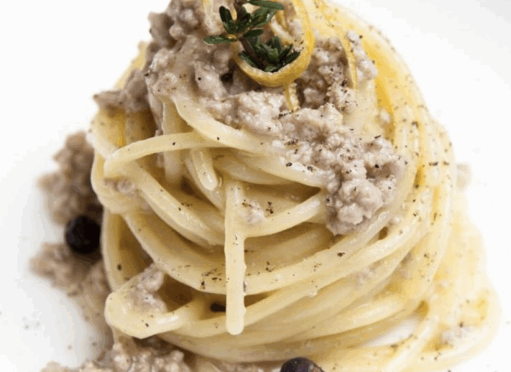 Spaghetto al ragù bianco d’agnello