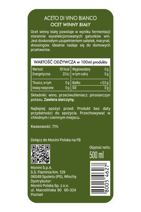 Ocet Winny Biały