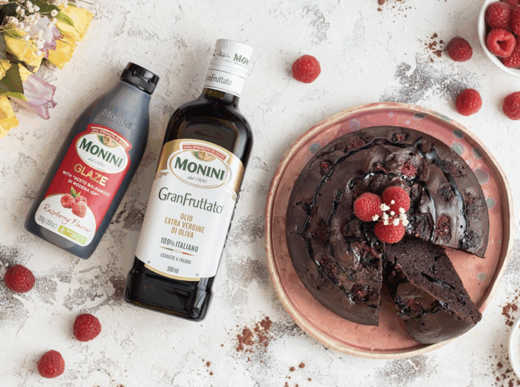 Ciasto czekoladowe z malinami