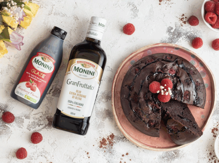 Ciasto czekoladowe z malinami