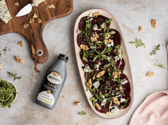 Carpaccio z glassą klasyczną