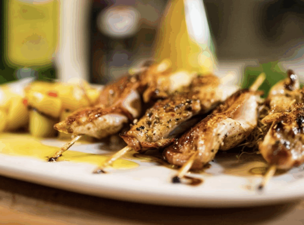 Szaszłyki z kurczaka z glassą balsamiczną