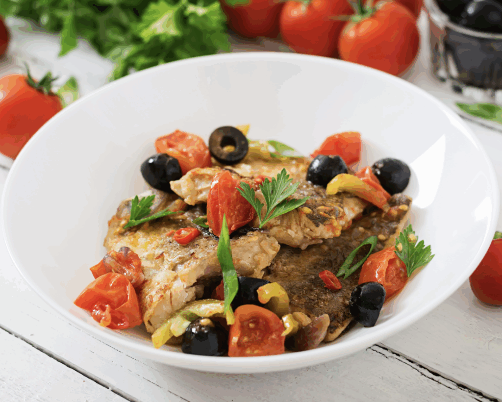 Zwaardvis siciliaanse stijl