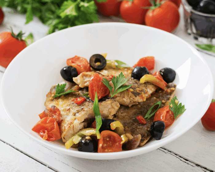 Zwaardvis siciliaanse stijl