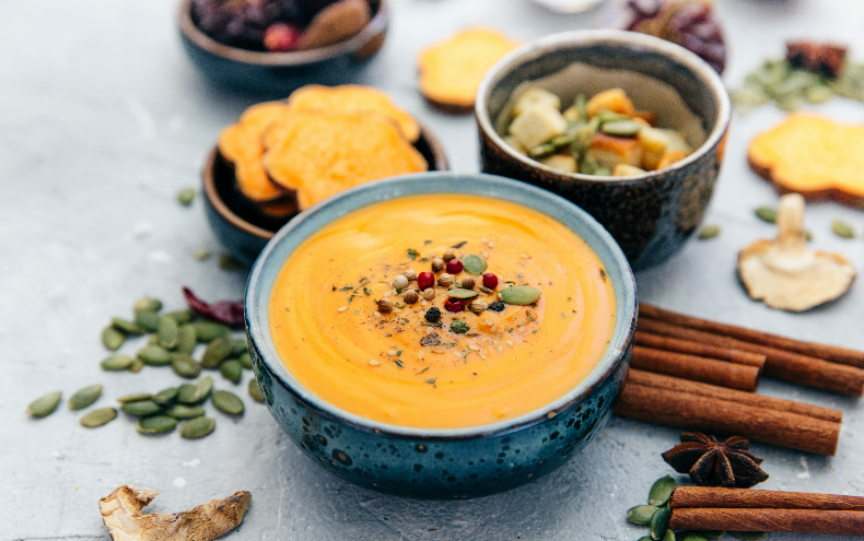 Gewürzte kürbiscreme