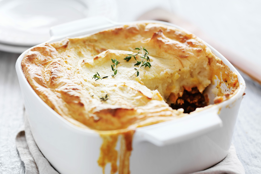 Gratinerad pumpa med grönsaker