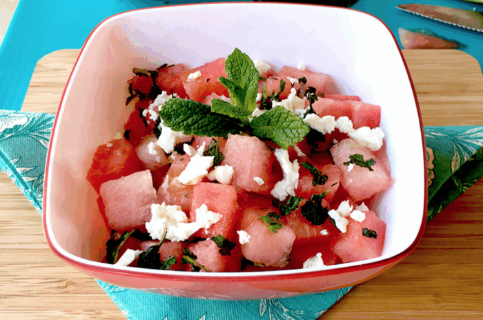 Salata od lubenice i feta sira