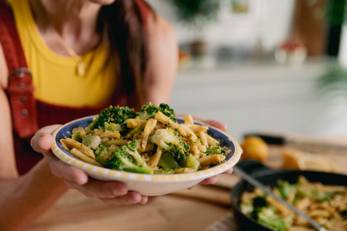 Caserecce with lemon, broccoli and Chilli 